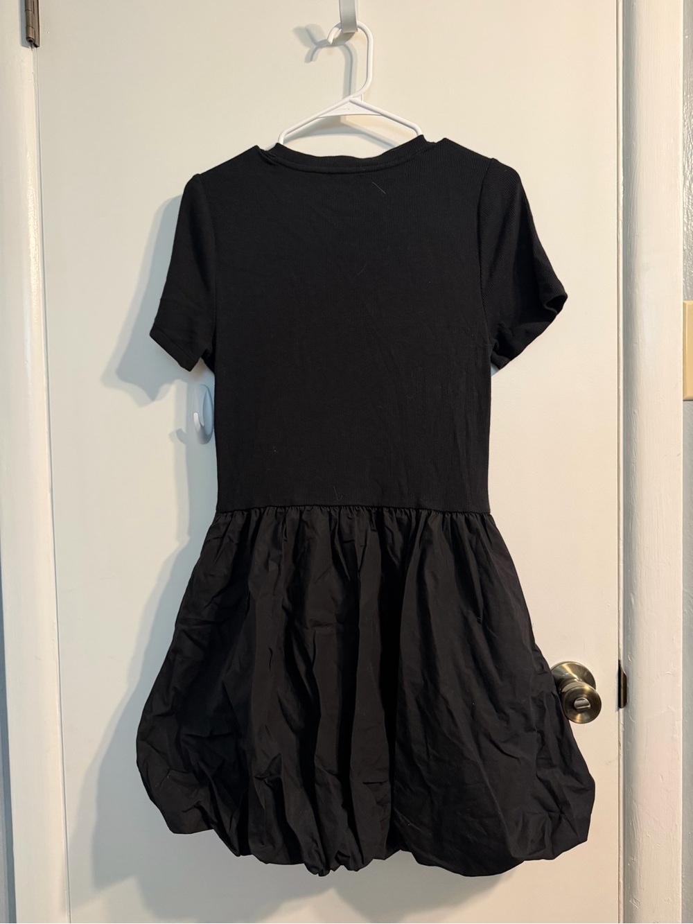 GAP Black Short-Sleeve Bubble Skirt Dress - Picture 3 of 3